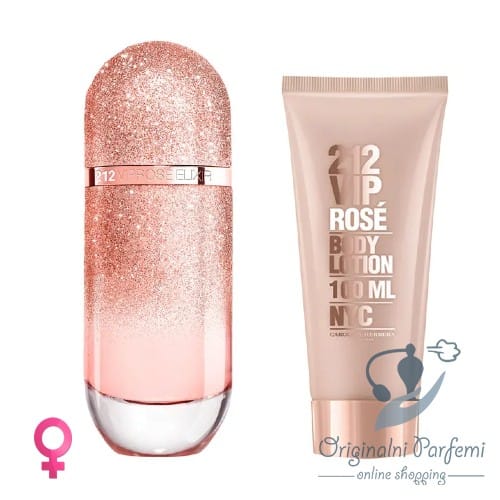 Carolina Herrera 212 VIP Rose Elixir Set 80ml+100ml
