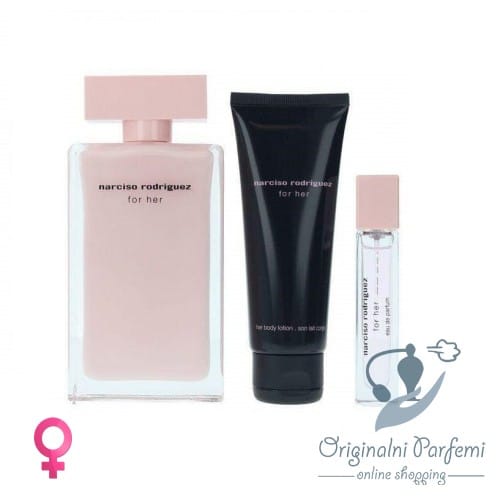 Narciso Rodriguez For Her Eau de Parfum Set 100ml+10ml+50ml