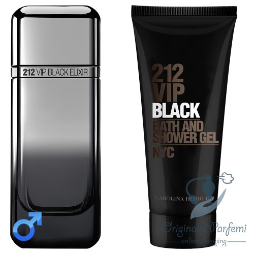 Carolina Herrera 212 Vip Men Black Elixir Set 2x100ml