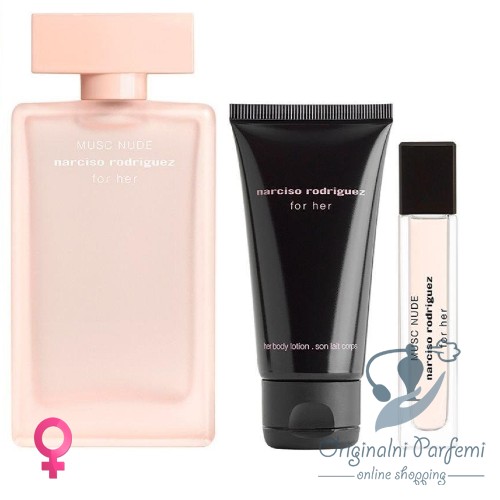 Narciso Rodriguez For Her Musc Nude Set 100ml+50ml+10ml
